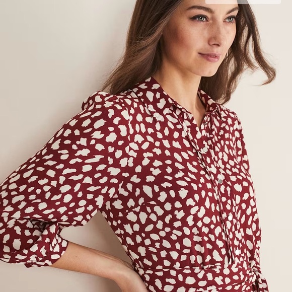 Este Polka Dot Shirt Midi Dress - Picture 7 of 10